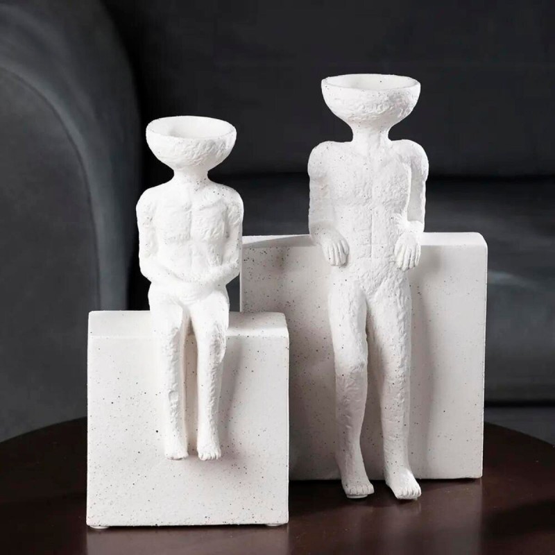 ESCULTURA FIGURE Blanco Extra Large