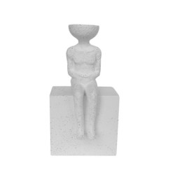 ESCULTURA FIGURE Blanco Extra Large