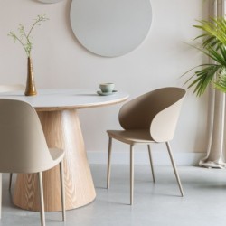 MESA DE COMEDOR ALMIRA Beige CIRCULAR