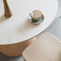 MESA DE COMEDOR ALMIRA Beige CIRCULAR