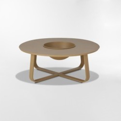 MESA DE EXTERIOR AURA BEIGE CIRCULAR