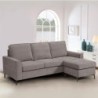 SOFA CON CHAISE SETUP Gris 3 CUERPOS