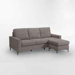 SOFA CON CHAISE SETUP Gris 3 CUERPOS