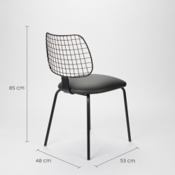 Silla MILANO Negro